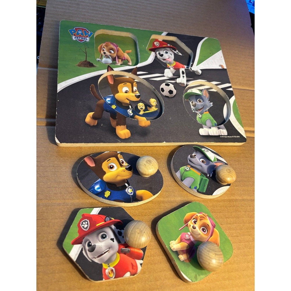 PAW Patrol Nickelodeon Chunky Sound Jigsaw Puzzle 4 Piece Video spin Master
